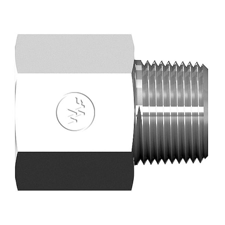 World Wide Fittings Female O-Ring Boss to Male Pipe Straight Adapter 3239X08X08